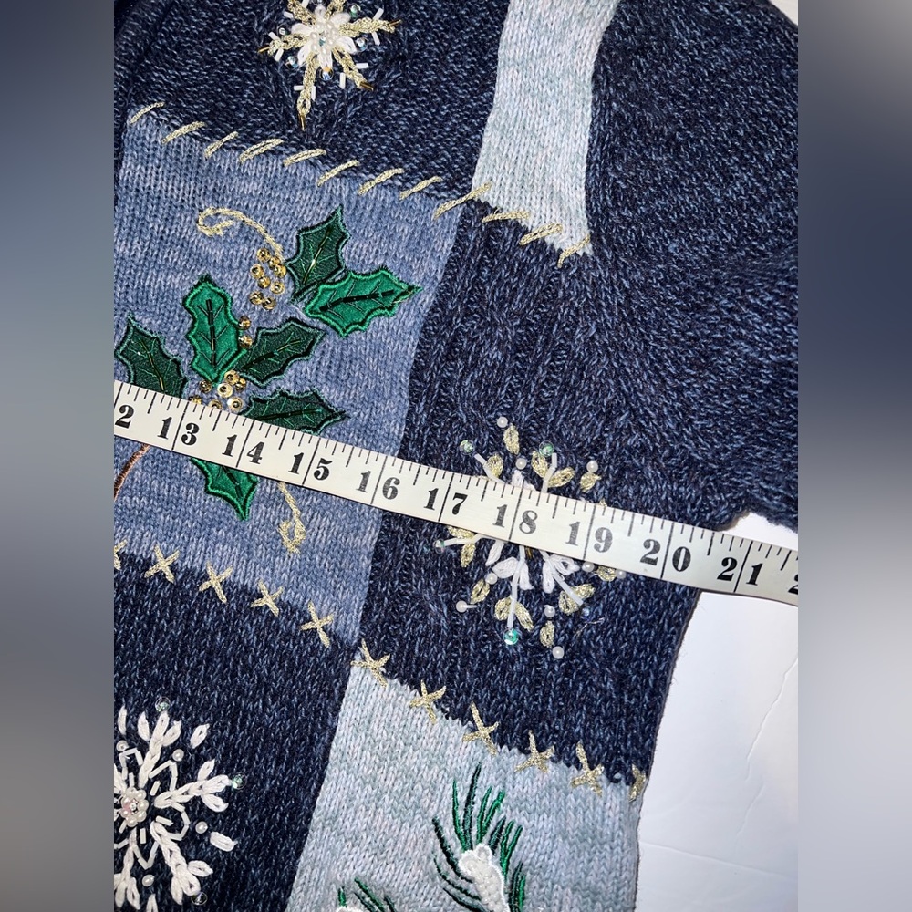 Vintage Winter Patchwork Zip-Up - image 8